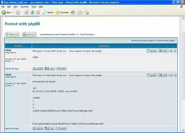 Download web tool or web app mail2forum Download web tool or web app mail2forum