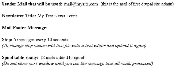 Download web tool or web app Mail Send - Drupal Simplenews Newsletter