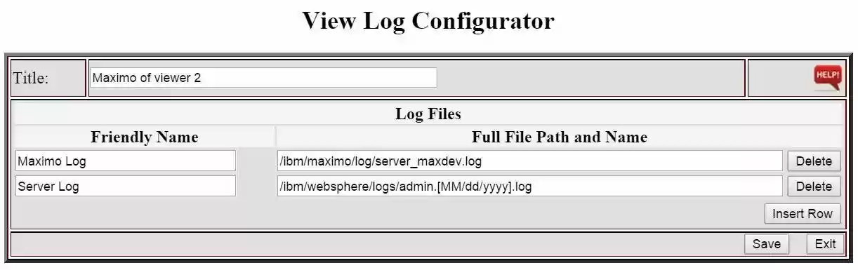 Download web tool or web app Maximo View Log Download web tool or web app Maximo View Log