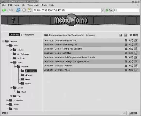 Download web tool or web app MediaTomb Download web tool or web app MediaTomb