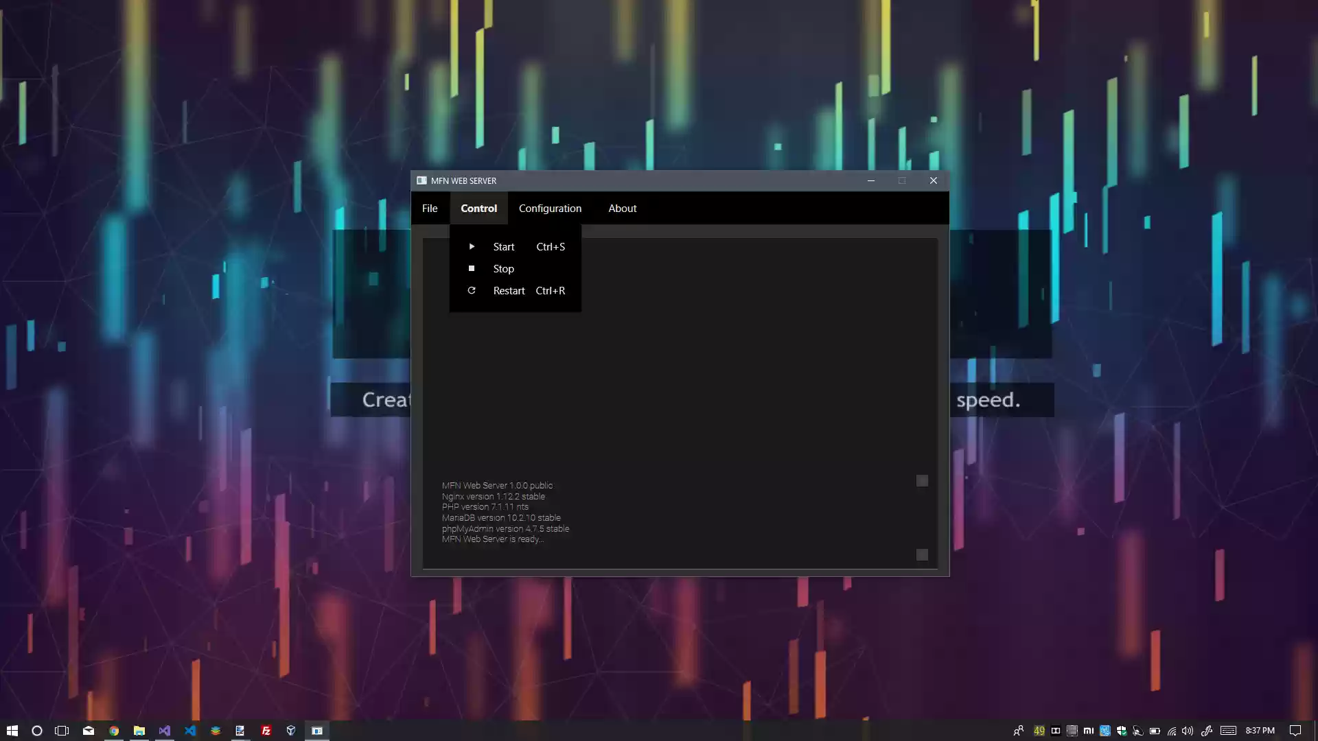Download web tool or web app MFN Web Server