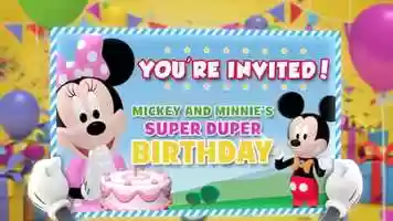 Free download Mickey  Minnies Super Duper Birthday video and edit with RedcoolMedia movie maker MovieStudio video editor online and AudioStudio audio editor onlin