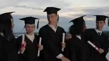 Free download Mixed Races Happy Students in Classic Graduation Mantles and Academic Hats Walking and Talking | Stock Footage - Videohive video and edit with RedcoolMedia movie maker MovieStudio video editor online and AudioStudio audio editor onlin