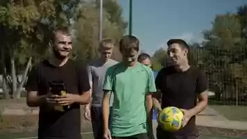 Free download mixkit-men-coming-to-play-soccer-football-4567 video and edit with RedcoolMedia movie maker MovieStudio video editor online and AudioStudio audio editor onlin