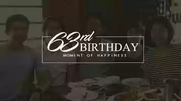 Free download Moment of Happiness: Daddys 63rd Birthday video and edit with RedcoolMedia movie maker MovieStudio video editor online and AudioStudio audio editor onlin