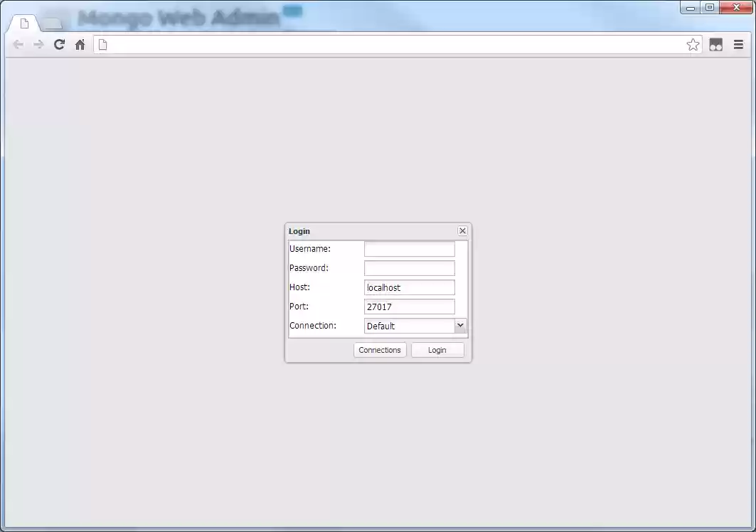 Download web tool or web app Mongo Admin