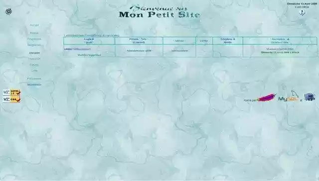 Download web tool or web app Mon petit site