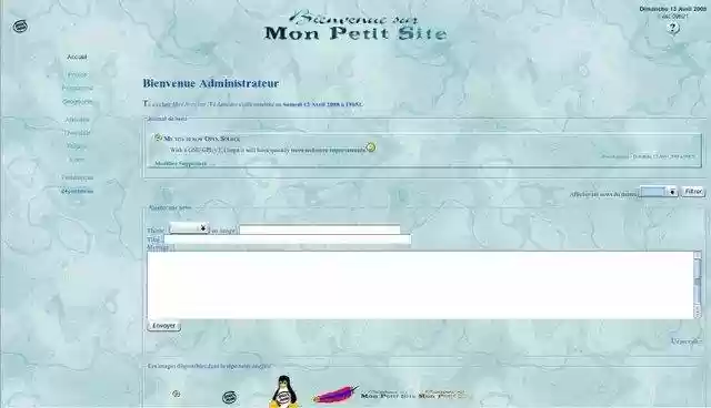 Download web tool or web app Mon petit site