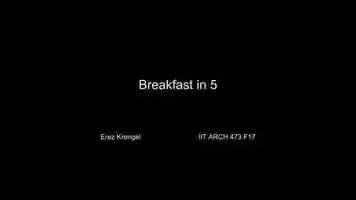 Free download Montage: Breakfast in 5 video and edit with RedcoolMedia movie maker MovieStudio video editor online and AudioStudio audio editor onlin