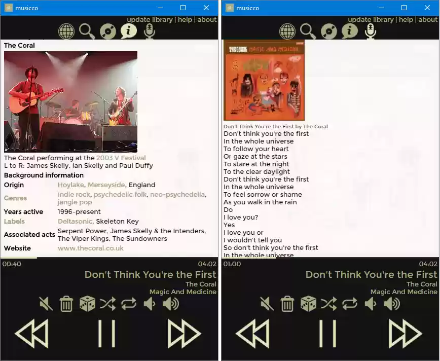 Download web tool or web app musicco