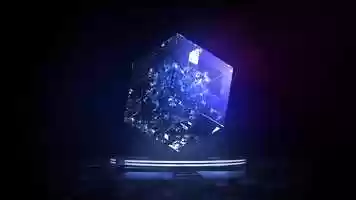 Free download Neon technology cube video and edit with RedcoolMedia movie maker MovieStudio video editor online and AudioStudio audio editor onlin