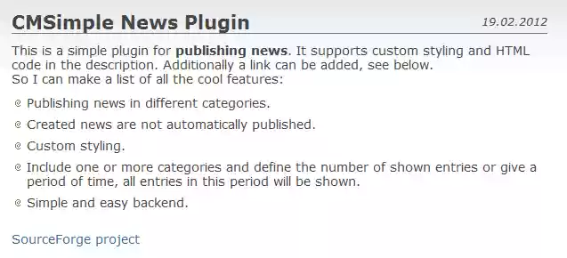 Download web tool or web app News CMSimple Plugin Download web tool or web app News CMSimple Plugin