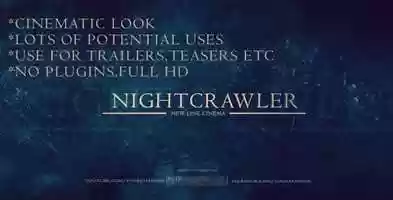 Free download Nightcrawler | After Effects Project Files - Videohive template video and edit with RedcoolMedia movie maker MovieStudio video editor online and AudioStudio audio editor onlin