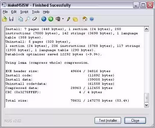 Download web tool or web app NSIS: Nullsoft Scriptable Install System