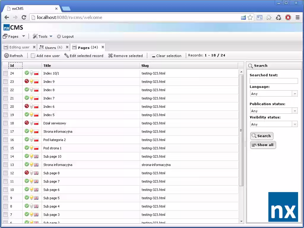 Download web tool or web app nxCMS Download web tool or web app nxCMS
