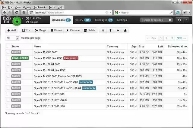 Download web tool or web app NZBGet Download web tool or web app NZBGet