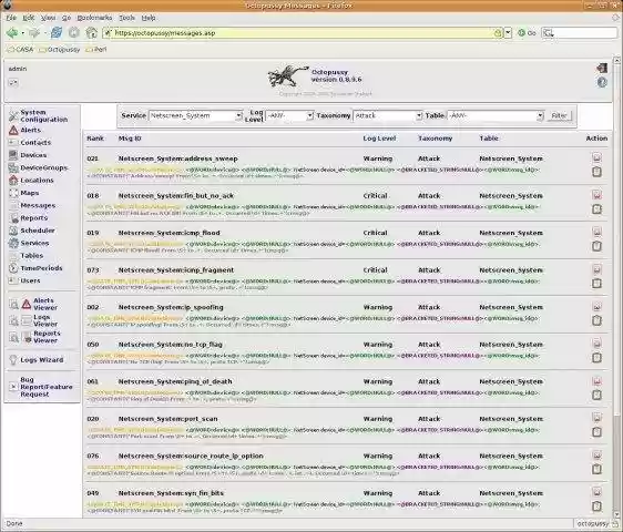 Download web tool or web app Octopussy: Log Management Solution