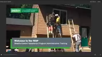 Free download Online Training for Weatherization Assistance Program (WAP) Professionals video and edit with RedcoolMedia movie maker MovieStudio video editor online and AudioStudio audio editor onlin