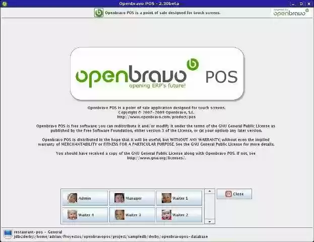 Download web tool or web app Openbravo Java POS