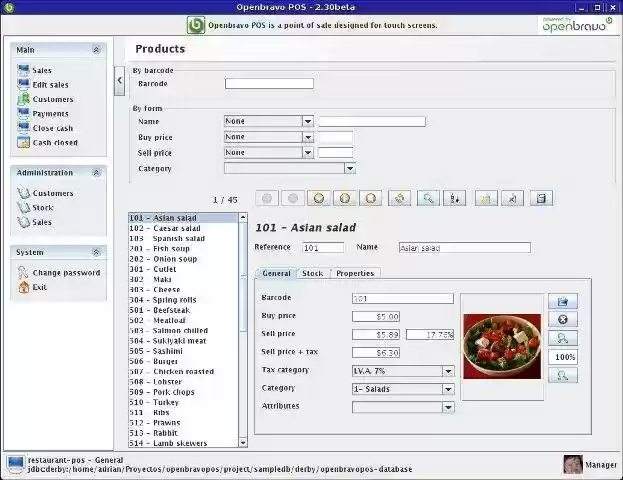 Download web tool or web app Openbravo Java POS