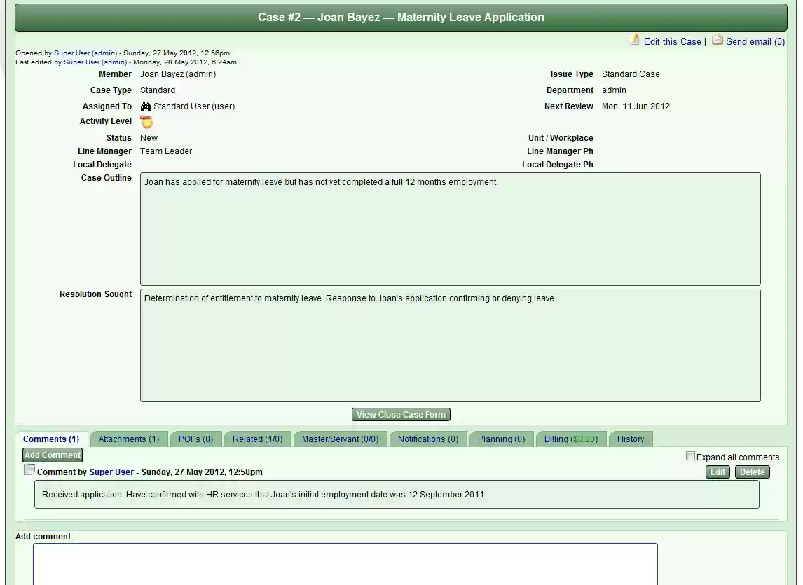OpenCaseTracker