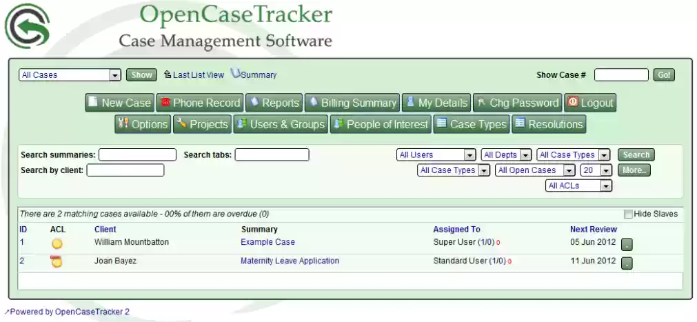 OpenCaseTracker