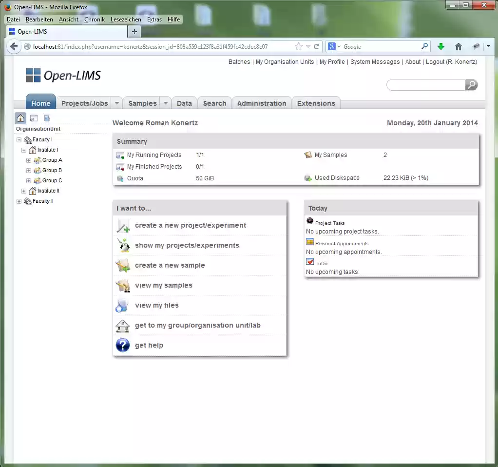 Download web tool or web app open-lims Download web tool or web app open-lims