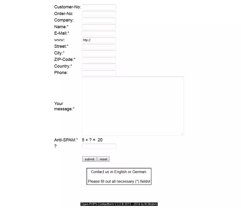 Download web tool or web app Open-PHP5-Contactform Download web tool or web app Open-PHP5-Contactform