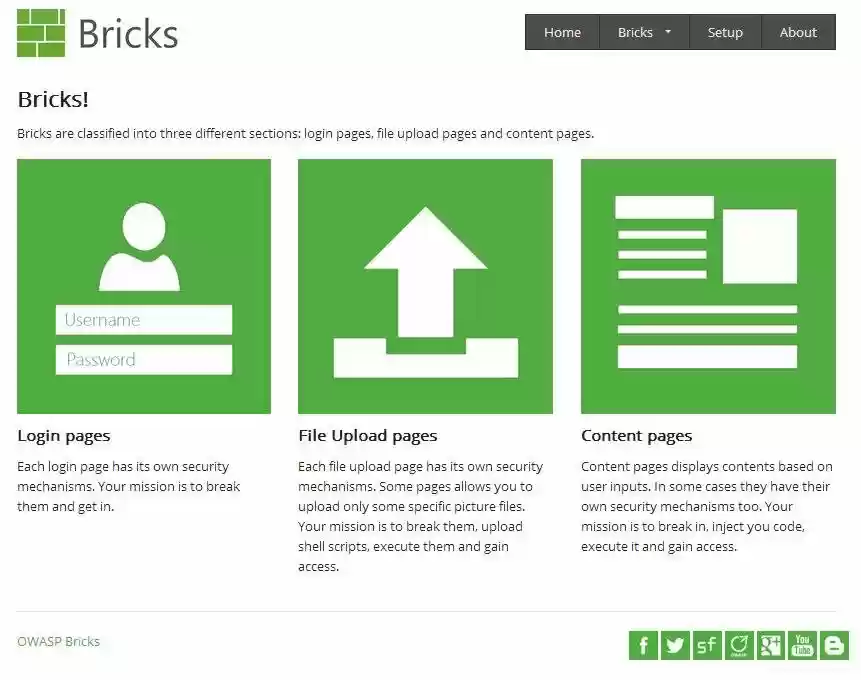 Download web tool or web app OWASP Bricks Download web tool or web app OWASP Bricks