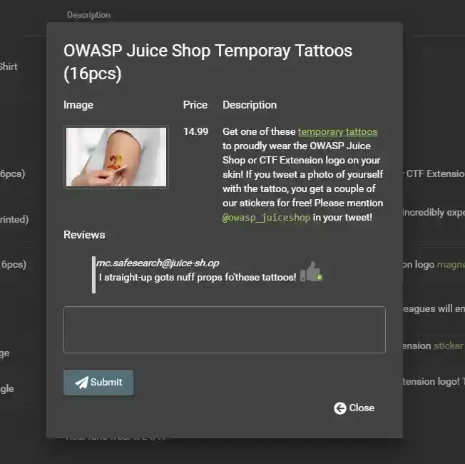 Download web tool or web app OWASP Juice Shop Download web tool or web app OWASP Juice Shop