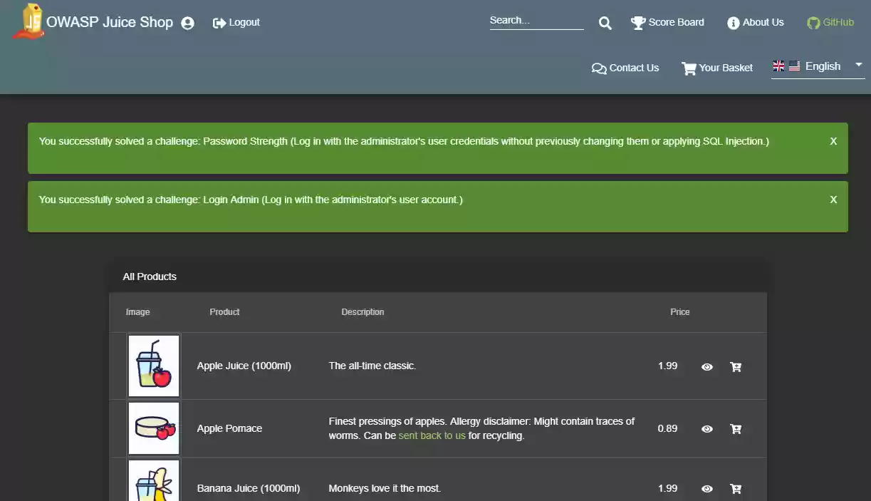 Download web tool or web app OWASP Juice Shop Download web tool or web app OWASP Juice Shop