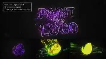 Free download Paint The Logo | After Effects Template video and edit with RedcoolMedia movie maker MovieStudio video editor online and AudioStudio audio editor onlin