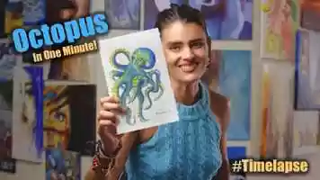 Free download Palette Passions: Watercolor Octopus video and edit with RedcoolMedia movie maker MovieStudio video editor online and AudioStudio audio editor onlin