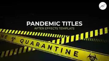 Free download Pandemic Titles 1 | After Effects Project Files - Videohive template video and edit with RedcoolMedia movie maker MovieStudio video editor online and AudioStudio audio editor onlin