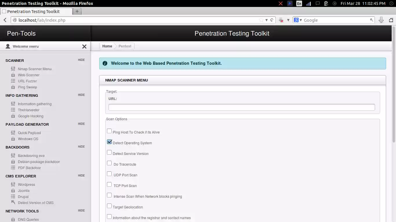 Download web tool or web app Penetration-Testing-Toolkit v1.0 Download web tool or web app Penetration-Testing-Toolkit v1.0