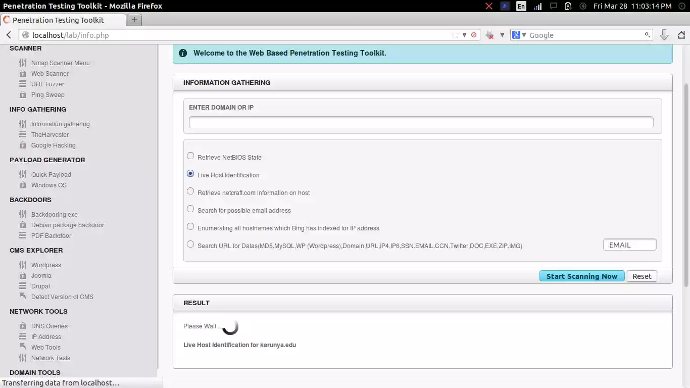 Download web tool or web app Penetration-Testing-Toolkit v1.0 Download web tool or web app Penetration-Testing-Toolkit v1.0