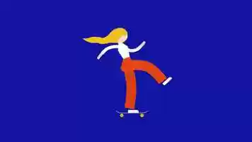 Free download Personal animation (skater girl) video and edit with RedcoolMedia movie maker MovieStudio video editor online and AudioStudio audio editor onlin