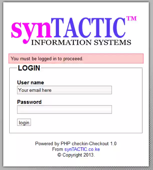 Download web tool or web app PHP checkin checkout Download web tool or web app PHP checkin checkout