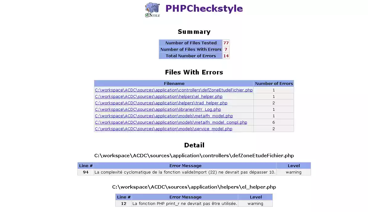 Download web tool or web app PHPCheckstyle Download web tool or web app PHPCheckstyle