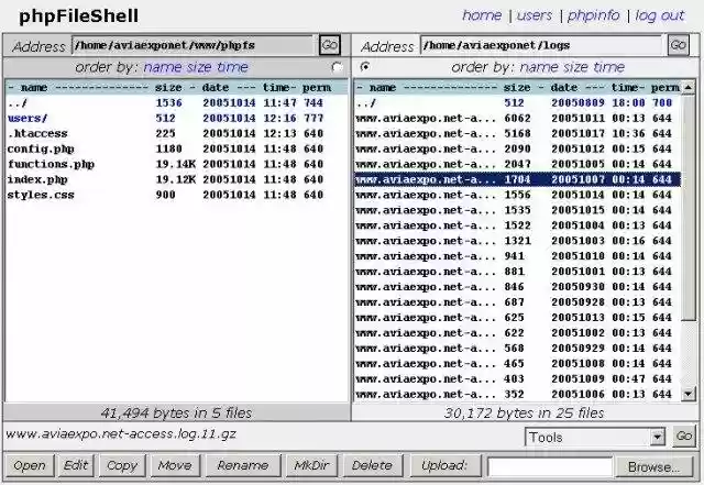 Download web tool or web app phpFileShell