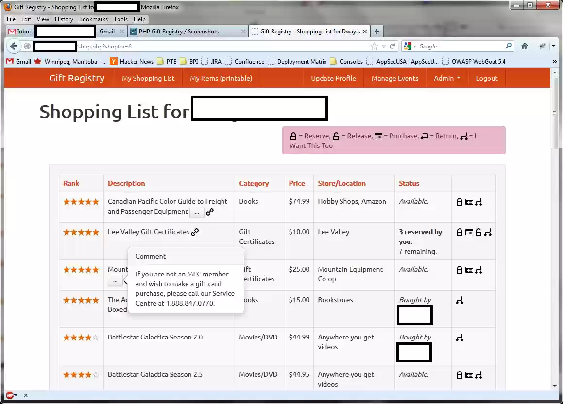 Download web tool or web app PHP Gift Registry Download web tool or web app PHP Gift Registry