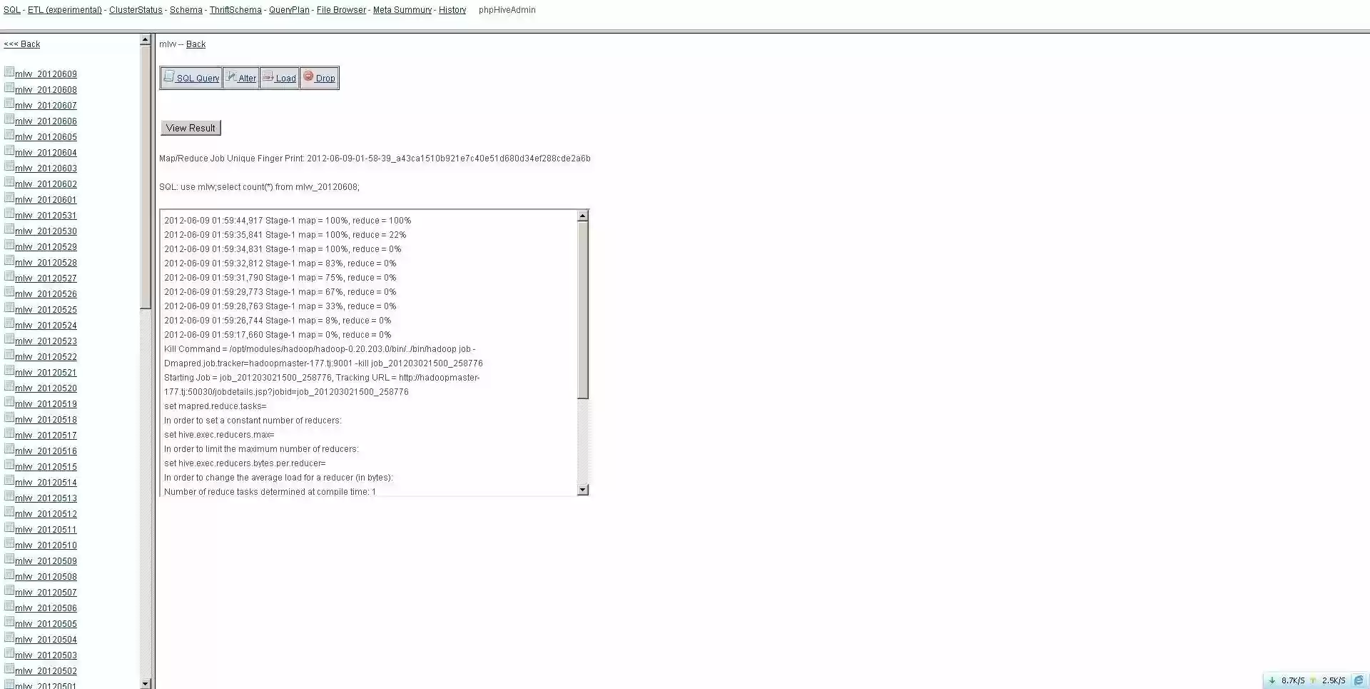 Download web tool or web app phphiveadmin