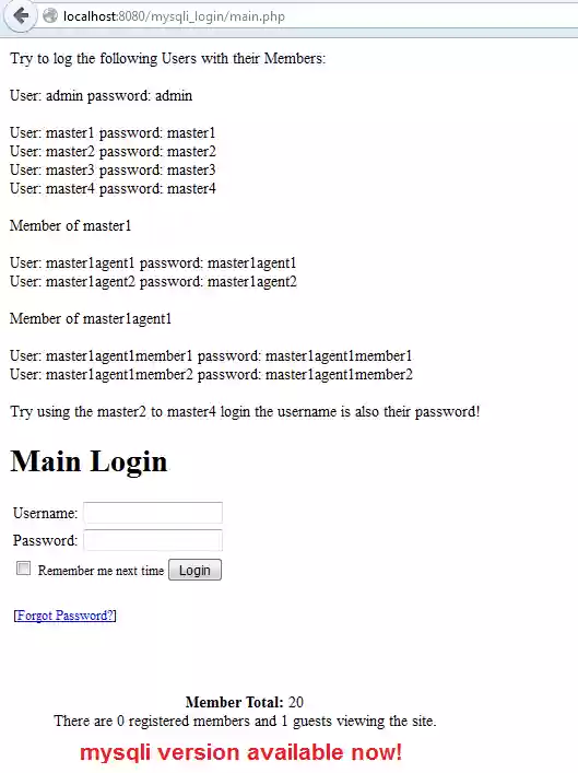 Download web tool or web app PHP Login System w/ 5 Levels of Security Download web tool or web app PHP Login System w/ 5 Levels of Security
