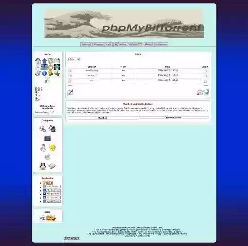 Download web tool or web app phpMyBitTorrent - The BitTorrent Tracker