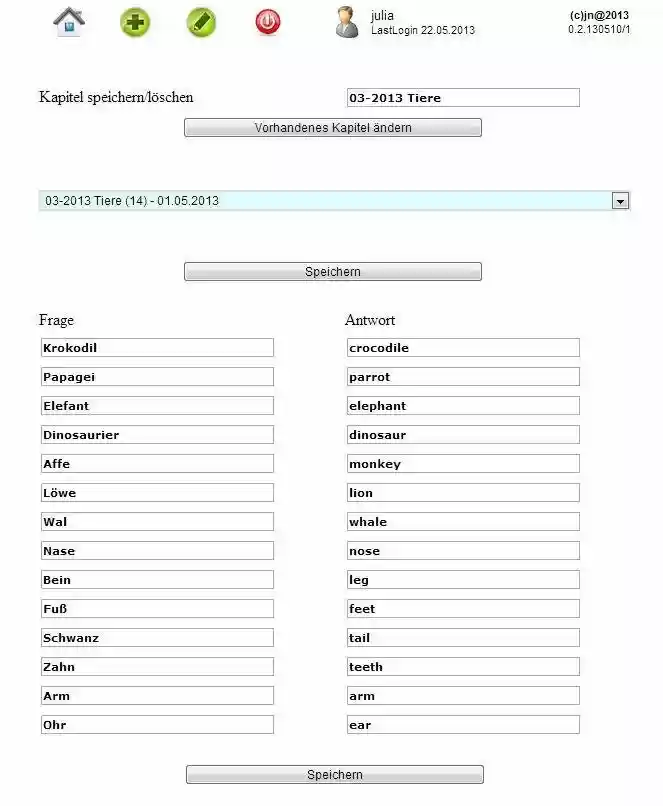 Download web tool or web app phpVokabel