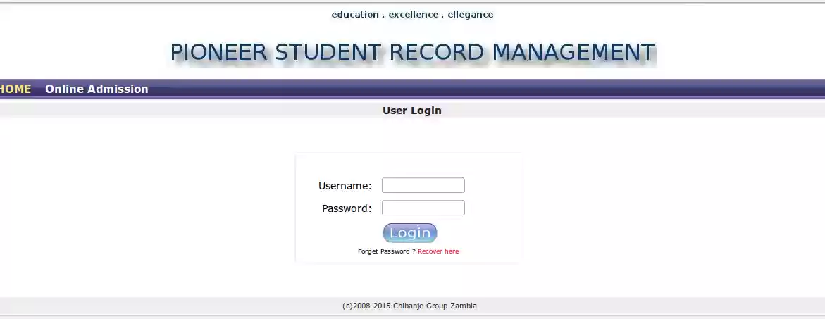Download web tool or web app Pioneer  University/College System