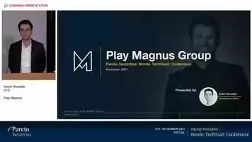 Free download Play Magnus  Pareto Securities Nordic TechSaaS Conference 2021 video and edit with RedcoolMedia movie maker MovieStudio video editor online and AudioStudio audio editor onlin