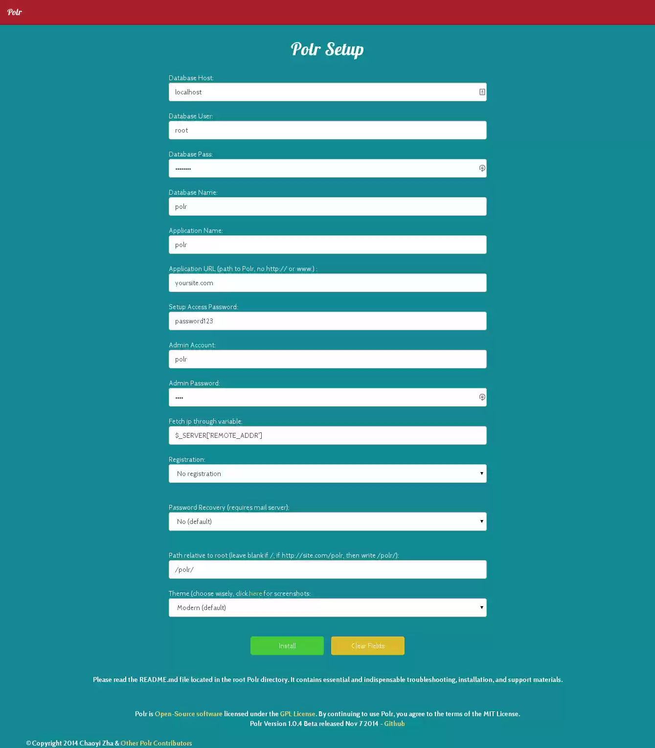 Download web tool or web app Polr URL Shortener Download web tool or web app Polr URL Shortener