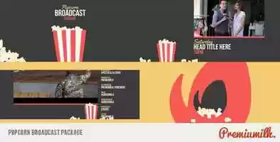 Free download Popcorn Broadcast Package | After Effects Template video and edit with RedcoolMedia movie maker MovieStudio video editor online and AudioStudio audio editor onlin