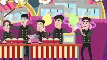 Free download Popcorn King Animation video and edit with RedcoolMedia movie maker MovieStudio video editor online and AudioStudio audio editor onlin